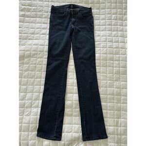 JUST BLACK Jeans Womens Skinny Low Rise Stretch Dark Wash Ankle | 27